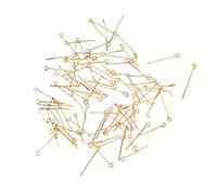 Laikoutd 200 Piezas De Metal con Aguja 9 Caracteres Alfileres Joyería Suministros Abalorios Resistentes A La Corrosión Y Seguros para La Piel para Proyectos Creativos Kit Fabricación Joyas