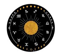 Laikoutd Alfombrilla De Péndulos Astrología Alfombrilla para Ratón Adivinación Péndulos Radiestesia Ceremonia para Decoración Escritorio Tarots Mantel