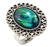 Laikoutd Anillos ajustables de con detalle de natural Anillos de vástago abierto contemporáneos perfectos para uso diario Aro de hecho a mano