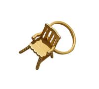 Laikoutd Anillos de banda abierta inspirados en sillas artísticas, joyería de mano elegante de tamaño ajustable para amantes del arte y creadores de tendencias, joyería de