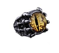Laikoutd Anillos de festival Demonios de pata de lobo Apertura en forma de Joyería de dedo única Textura de aleación para fiesta y uso diario Demonios de pata de lobo festivo Apertura de ajustable