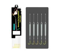 Laikoutd Aparejos De Pesca con Anzuelo Púas Listos para Usar Carpa Antiinferior Señuelos con Suspensión Anzuelo Aparejo Flotación Manual