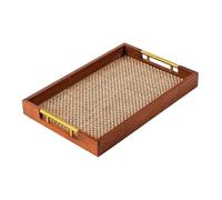 Laikoutd Bandeja con de Madera para Servir y Transportar mercancías fácilmente Durante desayunos y picnics Bandeja con