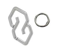 Laikoutd Base de llavero creativo Forma geométrica Construcción de aleación Adecuado para personalización Excelentes regalos Ideas Joyería creativa moderna geométrica