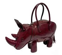Laikoutd Bolso de mano con forma de rinoceronte 3D, bolso de hombro tipo bandolera de Pu con correa extraíble para mujeres y niñas, bolsos con
