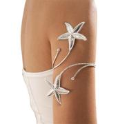 Laikoutd Brazaletes con Diseño De Estrellas Mar Geométricas Únicas Brazaletes Apertura Ajustable Estilos Punk Joyería Hierro para Mujeres Pulsera Apertura Personalidad Geométrica