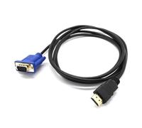 Laikoutd Cable Convertidor De HDTV A VGA Compatible con Convertidor Completo 1080P Entrada Portátil A Salida para Monitor HDTV Macho A VGA Macho