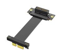 Laikoutd Cable de extensión PCIe 5.0 de fácil instalación, doble vertical de 90 grados para configuraciones rápidas de tarjetas PCIExpress en elevadores de red con carcasa BTX