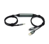 Laikoutd Cable de sonido de fibra óptica digital a estéreo de 3, 5 mm con chip de alimentación USB para mejorar los archivos digitales a un procesador similar