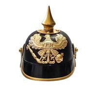 Laikoutd Casco de para niños, disfraz de soldado prusiano, sombrero para juegos de rol y educación temprana, cascos de cosplay de 4 a 6 años