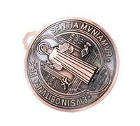 Laikoutd Colgante con Símbolo De Fe Cristiana Colgante Circular para Oración Y Meditación Accesorios De Joyería Religiosa Símbolo Sagrado