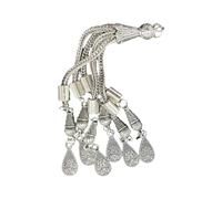 Laikoutd Colgante Hecho A Mano para Estilo Étnico Joyería Artesanal Delicado Rosario Adorno Delicado para Proyectos De Joyería Personalizados Estilo Vintage Hojas Estrella