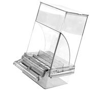 Laikoutd Comedero para Pájaros Loros Alimentador Antisalpicaduras Pájaros De Todos Los Tamaños Dispensador Automático Alimentos Accesorio Jaula Dispositivo Alimentación