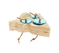 Laikoutd Comederos De Madera Natural para Pájaros Suministros Mascotas Taza Jaula Pequeña Accesorios Plato De Agua Jaula