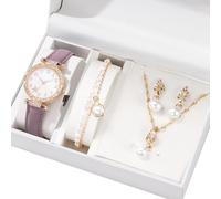 Laikoutd Conjunto De Regalo Elegante Reloj Práctico Con Joyería Aleación Accesorios Aleación Para Estilos Y Ocasiones Cotidianos Reloj Multifuncional Con Joyería A Juego