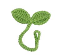 Laikoutd Creativo Hecho A Mano De Punto Hoja Brote Elegante Organizador Cables Ganchillo Marcadores Esquina Práctico Accesorio para Auriculares Accesorio para Auriculares con Temática La Naturaleza