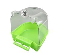 Laikoutd Cuarto De Baño Pájaros Todos Los Tamaños para Loro Jaula Bañera Transparente Caja Ducha Cuarto Baño Conures Jaula Pájaros Pequeña Y Mediana Bañera Colgante