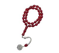 Laikoutd Cuentas Acrílicas Misbaha para Musulmanes Tradicionales Textura Suave Enfocar La Adoración Alivio del Estrés Artesanías Modernas Cuentas Meditaciones Islámicas Modernas