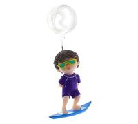Laikoutd Decoraciones para Acuario Niña En Ballena Compañeros De Juego Surf Niño Pequeño Buceador Figuritas En Miniatura Adornos Pecera Y Pequeña