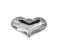 Laikoutd Dijes De Corazón Hinchados En Cuentas Bolas Sólidas Colgante Corazón Amor Pendientes Collar Suministros Joyería Cuentas Bolas Sólidas