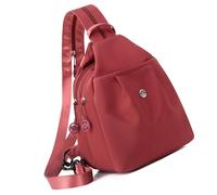 Laikoutd Elegante bolso de pecho con compartimento secreto y correa ajustable Mochila ligera de nailon para llevar a diario Mochila cruzada ajustable esencial