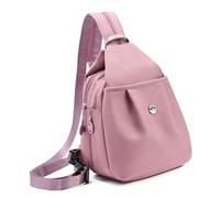 Laikoutd Elegante bolso de pecho con compartimento secreto y correa ajustable Mochila ligera de nailon para llevar a diario Mochila cruzada ajustable esencial