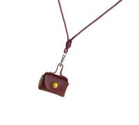 Laikoutd Elegante collar con colgante de cuero para auriculares y cambio y accesorio de moda para uso diario