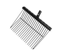 Laikoutd Horquilla de estiércol de Metal Resistente, Herramienta de Limpieza de horcas de Caballo, rastrillos de estiércol de Metal para Caballos, Herramienta de horcas estables