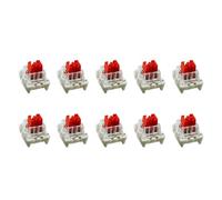 Laikoutd Interruptores de teclados de Metal y Lineales Intercambiables en Caliente Negro Rojo Marrón para Juegos y Uso en oficinas Interruptores lineales de Intercambio en Caliente compuestos de