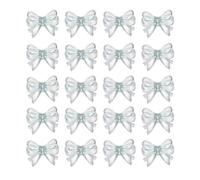 Laikoutd Juego De 20 Cuentas Acrílicas con Diseños Únicos Lazos Elaboración Elegante para Pulseras Collares Y Aretes Fabricación Collares Y Pulseras