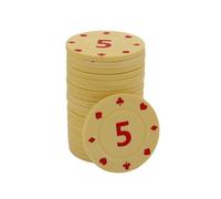 Laikoutd Juego de de 100 uds, Juego de apuestas con fichas de póquer, recreaciones, de Dinero, Casinos Profesionales, de Monedas de Entretenimiento de póquer, s