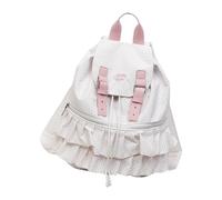 Laikoutd Mochila ergonómica con cordón y encaje de puntos, mochila de gran capacidad para desplazamientos diarios y viajes, interior espacioso