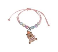 Laikoutd Pulsera De Color Macarrón para Niños con Diseños Capibaras Dibujos Animados Materiales Plásticos Seguros Y Correa Ajustable Gran Regalo Seguro Pulsera para Niños