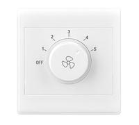 Laikoutd Regulador Ventilador Montaje En Pared Canteros Ajuste Velocidad 5 En Marcha 86 Tipo Controlador Velocidad Montaje para Ventiladores Techo Regulador Ventilador Techo