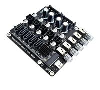 Laikoutd Switcher Alimentación 5 Puertos con 4 Pines Grandes con Filtrado Condensadores Individuales E Interfaces Sólidas para Placa Conmutación PC