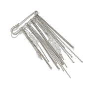 Laikoutd Tobillera con Clip De Piedra para Mujer Pulsera con Borlas Punk Cadena Tobillo Hecha A Mano Joyería para Pies Hip Hop Diseño Tobillera Bohemia Metal Mezclado