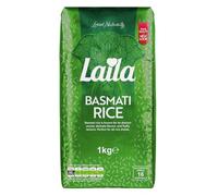 Laila Paquete de Arroz Basmati de 1 x 1 kg 1000 g