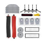 Laimaiou Kit de accesorios para roborock S8 MaxV Ultra Robot Aspirador Recambios 19 Packs 1 juego de cepillos de rodillo, 2 filtros, 4 cepillos laterales, 6 paños, 4 bolsas, 1 cepillo de limpieza