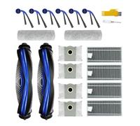 Laimaiou Recambios para ECOVACS DEEBOT T80 Omni / T80 Robot aspirador Kit de accesorios 18 paquetes 2 cepillos principales, 4 filtros, 6 cepillos laterales, 2 paños, 4 bolsas