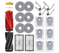 Laimaiou Saros 10R Recambios para el robot aspirador Roborock Saros 10R / G20S Ultra. Accesorios: 19 paquetes, 1 cepillo principal, 2 filtros, 4 cepillos laterales, 6 paños de fregona, 6 bolsas.