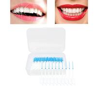 Laimoere - 200 cepillos interdentales de silicona, doble uso, púas dentales de silicona, púas dentales, púas de hilo dental, cepillos de dientes para limpieza bucal
