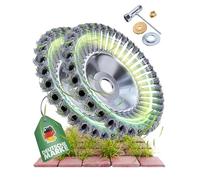 LAINFELD Cepillo para maleza para desbrozadora y desbrozadora | Ajuste universal in daptador | Cepillo para maleza de juntas con accesorios | Cepillo para maleza silvestre