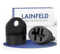 LAINFELD Cubierta para Bosch Powertube Smart System | Juego de 2 | Negro | Accesorios para batería de bicicleta eléctrica | Cable de carga Pin Cubierta