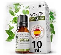 LAIOL Aceite de Orégano 10 ml - Puro 100% Natural con Carvacrol - Aceite Esencial de Orégano Líquido y Orgánico - Uso Alimentario y Terapéutico - Gotas Concentradas para Bienestar, Defensa y Cuidado