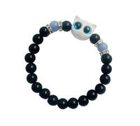 LAIOUSN Adorable pulsera de resina ligera de resina brillante para mujer, mejor amiga, a juego, para parejas, gatitos, talla única, como se describe