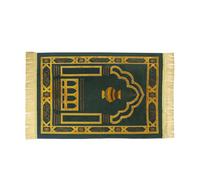 LAIOUSN Alfombras de oración para adoraciones, adoraciones, arrodilladas, en relieve, antideslizantes, suaves, portátiles, para viajes, oración, Ramadán, alfombra de oración portátil