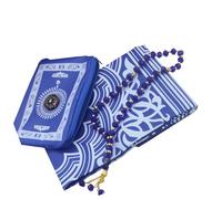 LAIOUSN Alfombras ligeras de oración islámicas para viajes, plegables, impermeables, con brújulas incluidas para adoraciones al aire libre, alfombrillas de oración con bolsas de almacenamiento