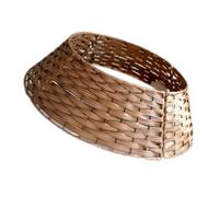 LAIOUSN Base tejida para árbol de Navidad, de ratán artificial, falda envolvente para árbol de Navidad, elegante falda de árbol de festival, cesta de ratán ajustable