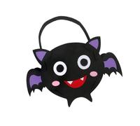 LAIOUSN Bolsa tradicional de fieltro para caramelos, diseño de calabaza, almacenamiento esencial para fiestas de temporada, con asa reforzada, tela resistente de fieltro para Halloween, Modelo de