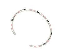 LAIOUSN Brazalete de cobre ajustable abierto con diseño contemporáneo de goteo, elegante accesorio de muñeca para trajes de moda, unisex de media apertura, talla única, como se describe